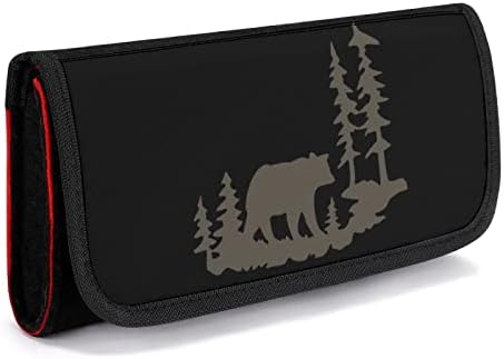 Slučaj za nošenje šuma Woodland Bear za zaštitnu torbu za zaštitu od putovanja s utora za igru