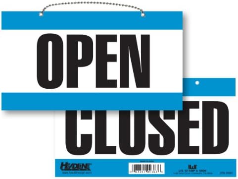 Naslov znak 9384 dvostrani otvoreni/zatvoreni znak, 6 inča do 11 inča