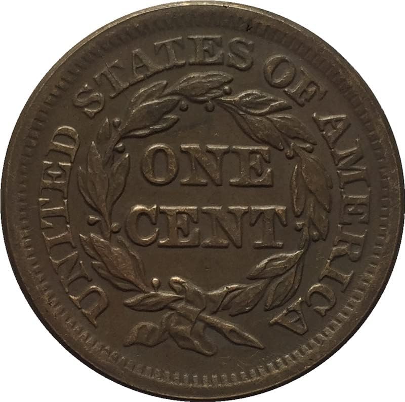 27,5 mm stara 1849 američkih kovanica bakreni novčići Antikni zanat inozemni komemorativni novčići