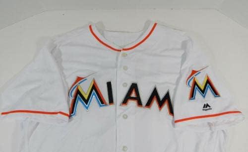 Miami Marlins Ramos 17 Igra izdana White Jersey DP13622 - Igra korištena MLB dresova