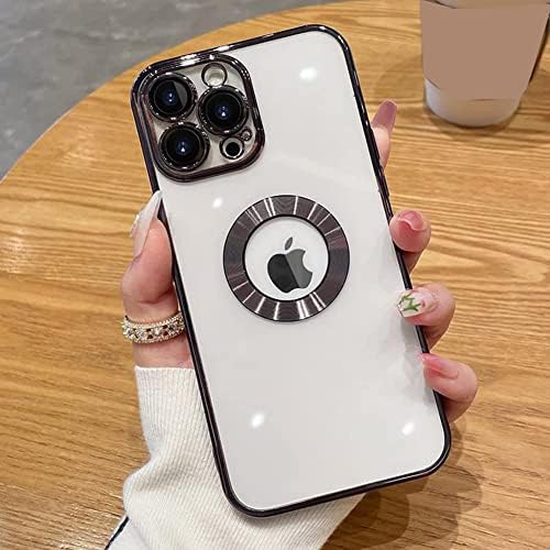 MZELQ Kompatibilno s iPhoneom 12 Pro Max Case Came Camera Zaštitnicom za zaštitu luksuznih poklopca za žene muškarci Clear Soft TPU