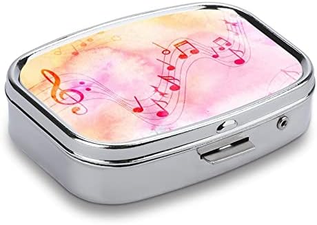 Kutija s tabletama ružičasta glazbena napomena kvadratni lijek tablet tableta prijenosna tableta za tablete za tablete za tablete s