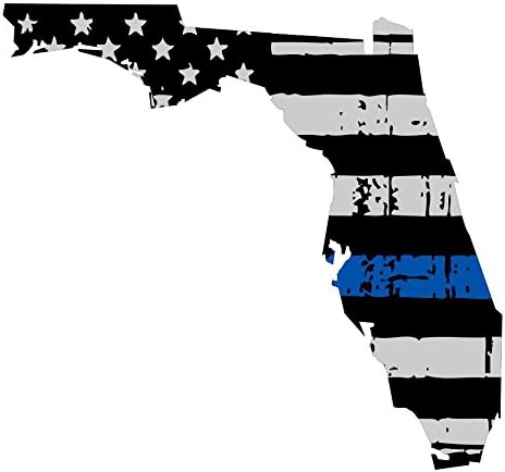 ExpressDecor Florida spuštena tanka plava linija US zastava časti našim muškarcima i ženama od zakona o provedbi zakona računalo laptop