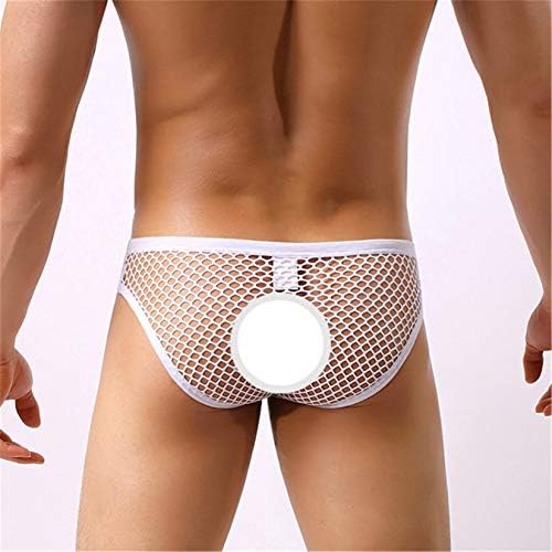 ; 3 pakiranja muških prozirnih gaćica bikini s niskom mrežicom donje rublje pantalone gaćice