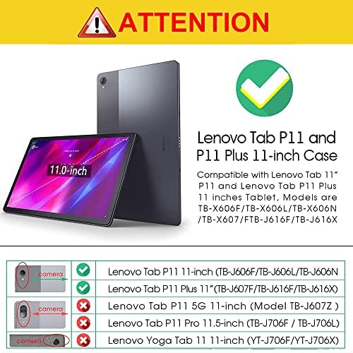 Jasan slučaj za Lenovo Tab P11 i P11 plus 11-inčni modeli tableta TB-J606F/TB-J606L/TB-J607F/TB-J616F/TB-J616X Ultra Clear Mekani fleksibilni
