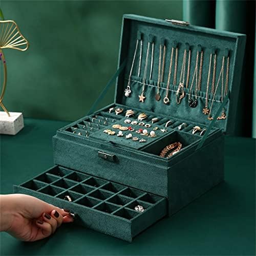 Kutija za nakit ， 3-sloj Organizator Organizator Organizatora Organings Organings Organizacije za flanel nakit