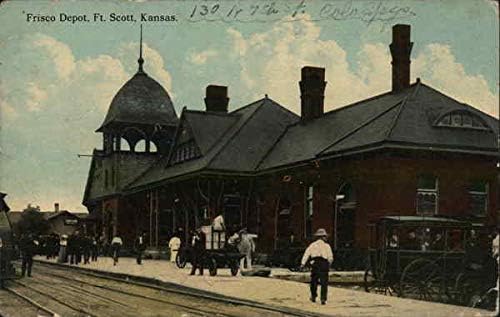 Skladište Frisco Fort Scott, Kansas, Južna Karolina originalna Antikna razglednica iz 1914