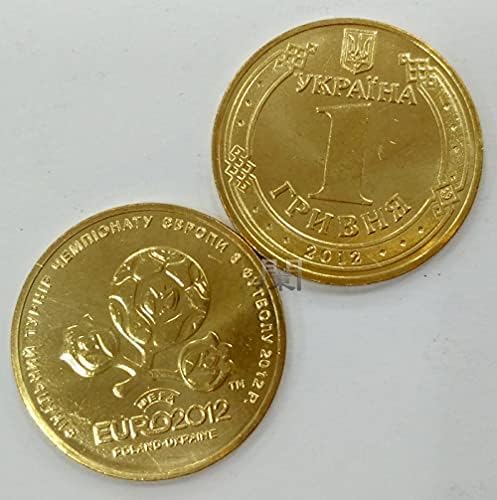 Ukrajinski novčići 2012. Memorijalni novčić Europskog kupa 1 Grifner Coin Ukrajina