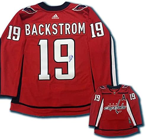 Nicklas Backstrom potpisao je Washington Capitals Red Adidas Pro Jersey - Autografirani NHL dresovi