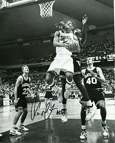 Lawrence Moten ručno potpisano 8x10 Vintage Photo+CoA Syracuse Orange košarka - Autografirane NBA fotografije