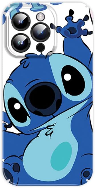 Slučaj Swigen crtani film za iPhone 14 Pro fuse, simpatični dizajn crtića s smiješnim kawaii plavim čudovištima Dizajn uzorka uzorka