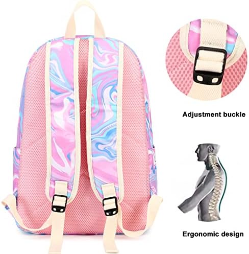 Bluboon školski ruksak za djevojčice tinejdžerske tobe set set laptop ruksak kutija za ručak s vrećicom olovke