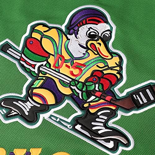 Muški hokejaški dres 96 Charlie Konvej 99 Adam Banks 33 Greg Goldberg Bijela zelena Crna