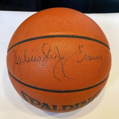 Julius Erving Dr. J potpisao je Spalding Službene igre košarke JSA CoA - Košarka s autogramima