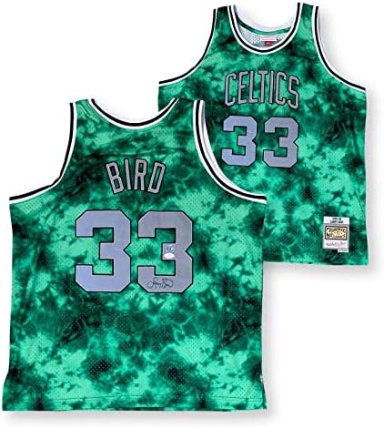 Larry Bird Autografirani Boston Celtics Mitchell & Ness Galaxy potpisali su Jersey JSA - Autografirani NBA dresovi