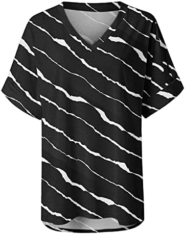 Grafički opušteni fit majice za žene jeseni ljetni čamac s kratkim rukavima vrhovi majice djevojke meka udobna odjeća 2p