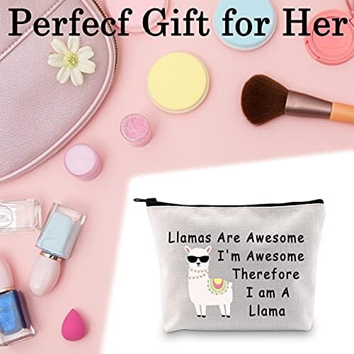 Blupark smiješni poklon lame za ljubavnice Llama je sjajno, super sam, stoga sam poklon za makeup torbu za makeup torbu poklon