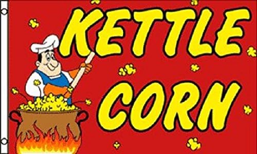Kettle Corn Flag Trgovina Poslovno oglašavanje Banner Pennant 3x5