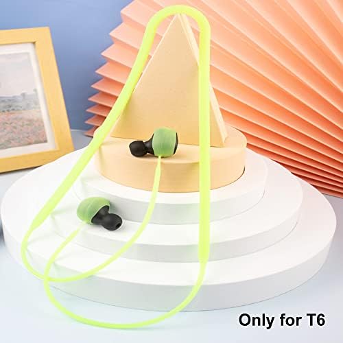 Smaate anti-Lost remen kompatibilan s ušima Tozo T6, meki silikonski kabel za sport, fluorescentna noć svijetla, zelena