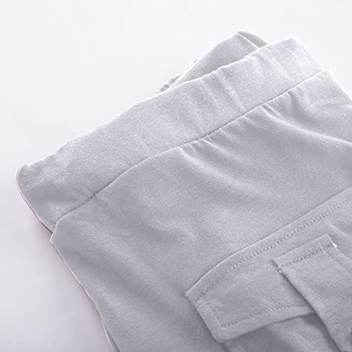 Zunfeo ženske hlače Capri Plus ležerne hlače od ljetnih nogu u džepu u džepu teret Terety Rastely opremljeni jogger capris