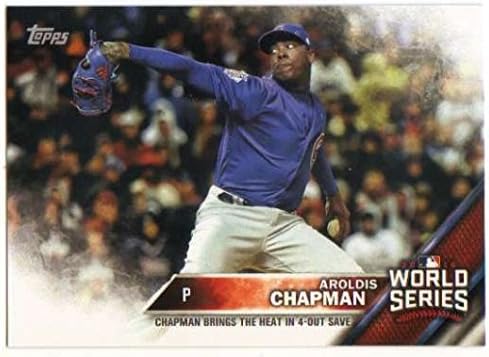 Topps Chicago Cubs World Series Box Box Set WS-5 Aroldis Chapman Cubs MLB bejzbol kartica NM-MT