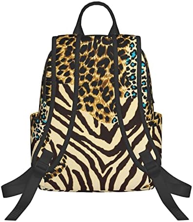 Fufumall životinjska zebra tiger leopard tisak Student ruksak za dječake djevojčice, modni slatka kampusa torba s knjigama za putničke
