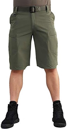 CARWORNIC Muški brzi suhi taktičke kratke hlače lagane rastezanje vanjskih planinarskih kratkih kratkih hlača s više džepova