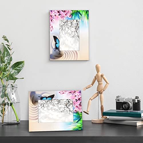 cfpolarni uzorak leptira 11x14 okvir za slike drveni prikaz bez prostirke okvira za fotografije za stol za gornji ili zidni dekor