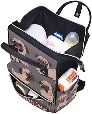 Guerotkr putuju ruksak, vrećice pelena, vreća s ruksakom, životinjski pas sivi uzorak
