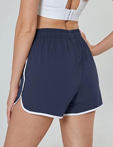 Magcomsen ženske kratke hlače planinarenje atletskih kratkih hlača 2 džepa Brzi suhi na otvorenom ljetnom trčanju joga vježbanja u