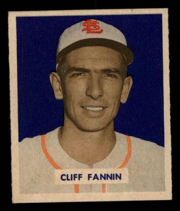 1949. Bowman 120 Cliff Fannin St. Louis Browns Ex Browns