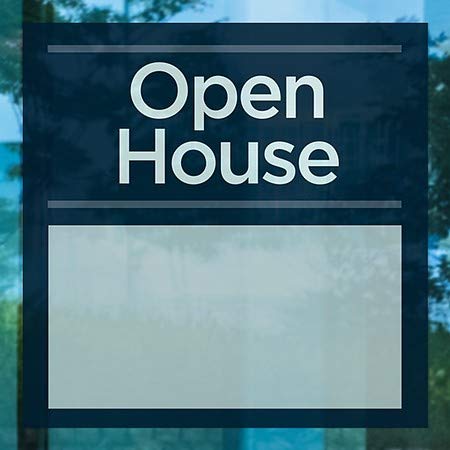 CGSIGNLAB | Prozor Open House -Basic Mornar prilijepljenje prozora | 12 x12