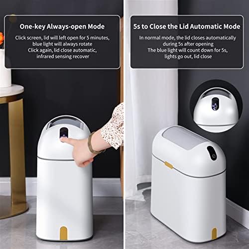 Smeće NUOPAIPLUS Smart Senzor, automatsko dodir smeće Smart kantu za kućni wc-a Kuhinje, kupaonice Pametna kuća