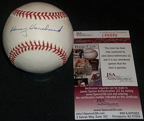 Braves Harry Hanebrink Single potpisan autogram onl Coleman Baseball JSA - Autografirani bejzbols