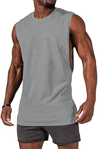 Gafeng muški vježbanje tenk vrh mišića odsječene košulje bez rukava bez rukava za bodybuilding pamučne majice