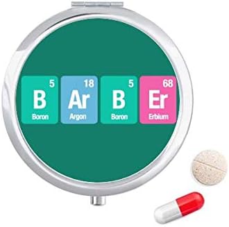 Frizerski salon znanost o kemijskim elementima Futrola za tablete džepna kutija za pohranu lijekova spremnik za doziranje