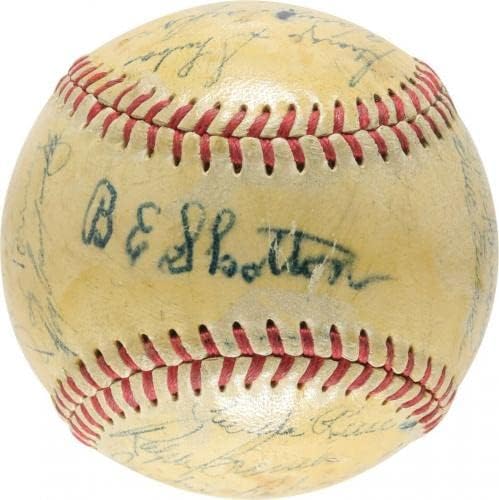 Jackie Robinson Rookie Era 1948 Brooklyn Dodgers tim potpisao je bejzbol PSA DNK - Autografirani bejzbols