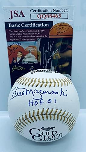 Bill Mazeroski Pirates potpisali su bejzbol lopte zlatne rukavice s natpisom 2 JSA - Autografirani bejzbol