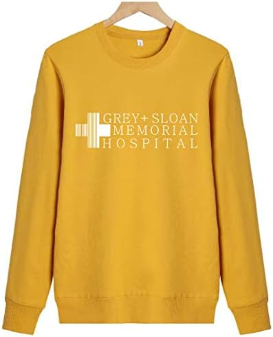 Jyhope siva Sloan Memorijalna bolnica Slatka dukvica majice s dugim rukavima Teens Girls pulover vrhovi