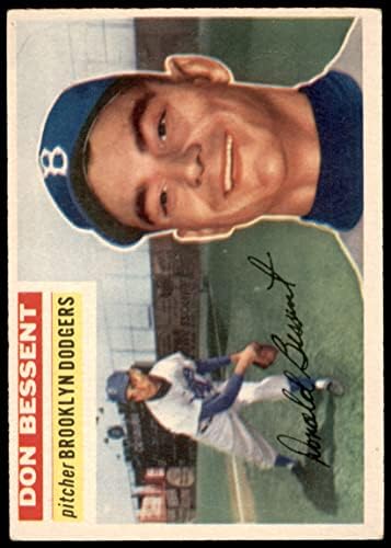 1956. Topps 184 Don Bessent Brooklyn Dodgers Ex Dodgers