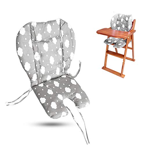 Jastuk za visoku stolicu za dojenčad, veliki zadebljani jastuk za sjedalo za visoku stolicu, podstava za prostirku, prozračna navlaka