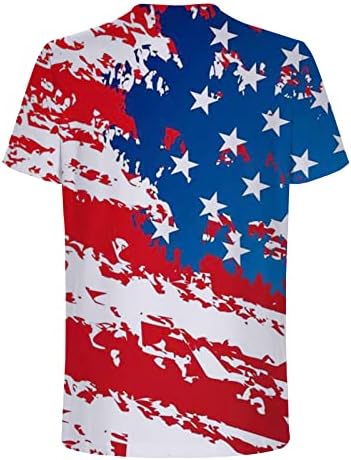 lcepcy američka zastava tiskane majice za muškarce casual okrugli vrat kratki rukavi domoljubni atletski atletski 4. srpnja majica
