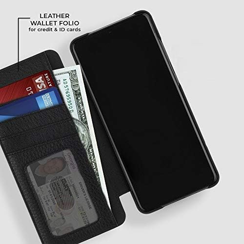 CASE -MATE -LEATHER WALlet Folio - Slučaj za iPhone 11 Folio - 10 ft Kapi za zaštitu - 6,1 inč - crna koža