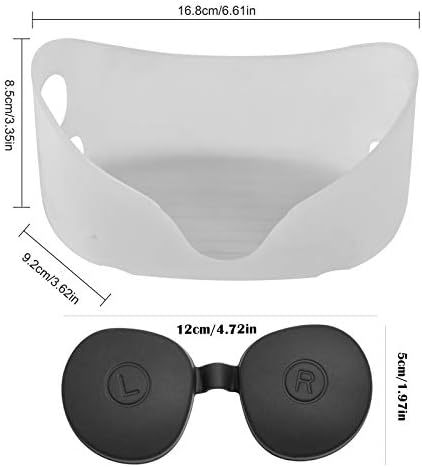 Ahroy VR zaštitni poklopac prednjeg lica Shell za Oculus Quest 2 s crnom lećom zaštitnika za prah Oculus Quest 2 slučaj zaštitnika