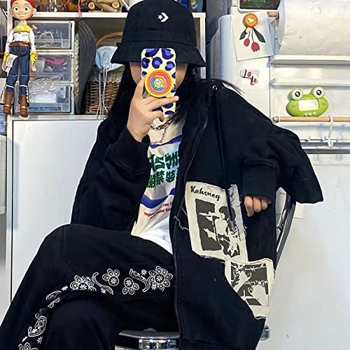 Infenu gotički hoodie šešir tisak tamne hoodie harajuku hoodie zakrpe sportske odjeće casual trend prevelike ulice hip hop