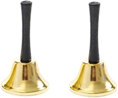 Aboofan 10pcs božićna metalna ručna zvona Zlatna Djeda Mraza zvona za večeru nazovite zvona za restoran za praznične zabave