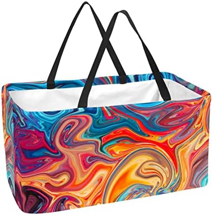 Košarice za višekratnu upotrebu u boji u boji tekstura prijenosna preklopna torba za košaricu za pranje košara za pranje torbica