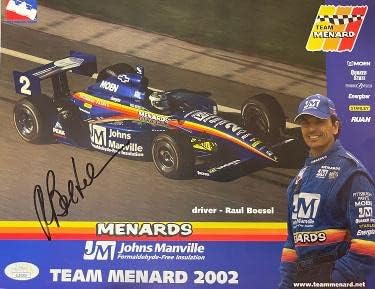 Raul Boesel potpisao Team Menard Racing Indy Car 8.5x11 Photo- JSA LL60509 - Autografske fotografije NASCAR