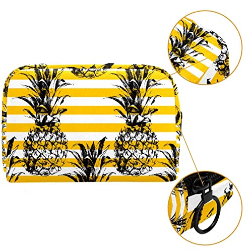 Traka ananasa žuta mala šminke torbica za torbicu za putovanje kozmetičke torbe prijenosna toaletna vrećica za žene djevojke pokloni