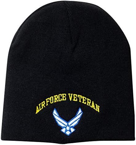 Službeno licencirani simbol veterana zrakoplovnih snaga Sjedinjenih Država vezeni crni šešir
